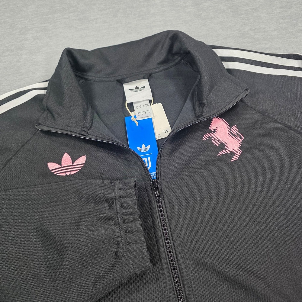 Adidas Originals Juventus LF TT Track Jacket Black Pink KC7799 Mens XL NWT